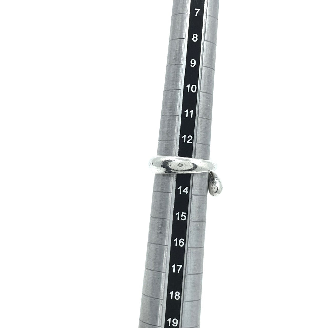 ティファニー TIFFANY&Co. シルバーリング Ag925 オープンデザイン ティアドロップ 曲線フォルム 指輪 13号 ユニセックス I1