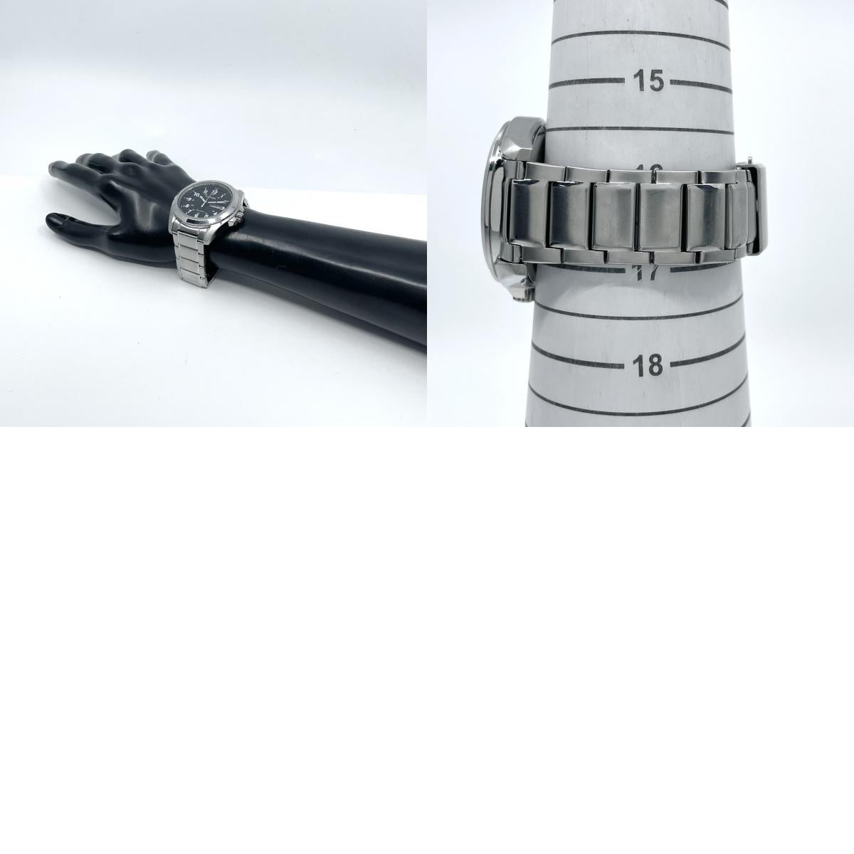 【稼働品】CITIZEN シチズン メンズ 腕時計 エコドライブ AW0050-82E ソーラー デイデイト ブラック文字盤 シルバー アラビア数字 ミリタリーデザイン カジュアル ビジネス 10気圧防水 アナログ 高視認性 クリーニング済み G6