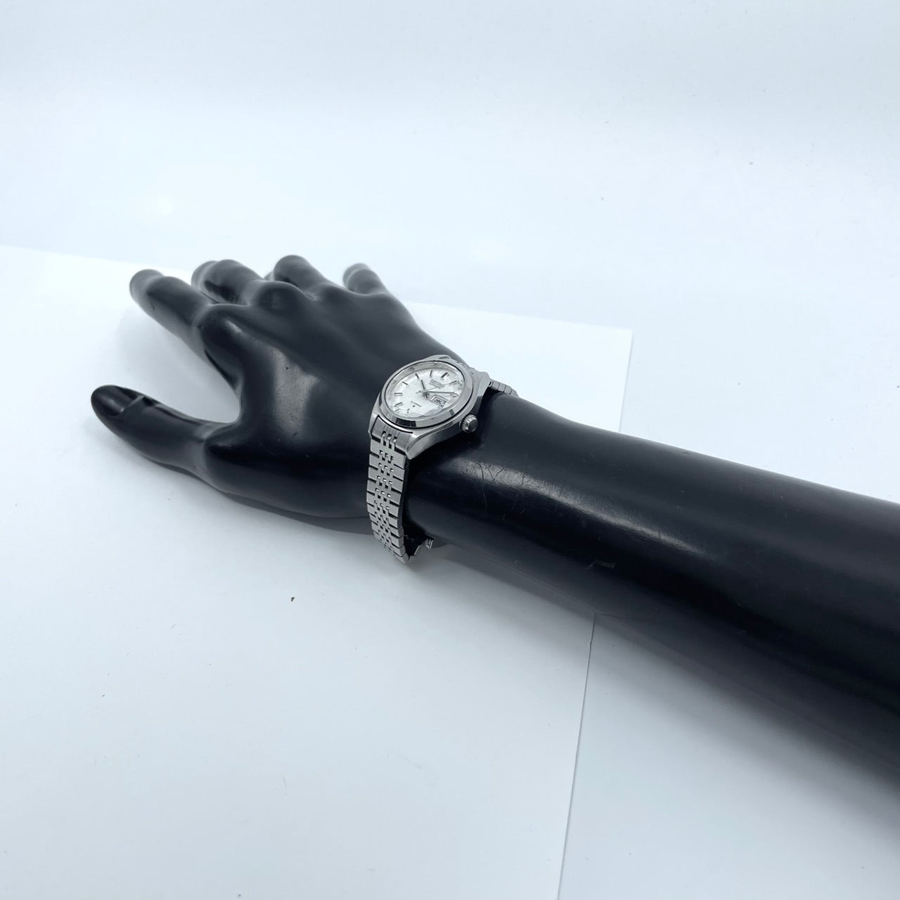 【稼働品】seiko セイコー 腕時計 2906-0110 レディース 自動巻き 21石 デイデイト 漢字曜日 シルバー文字盤 ラウンド アンティーク クラシック レトロ 希少モデル クリーニング済 G6