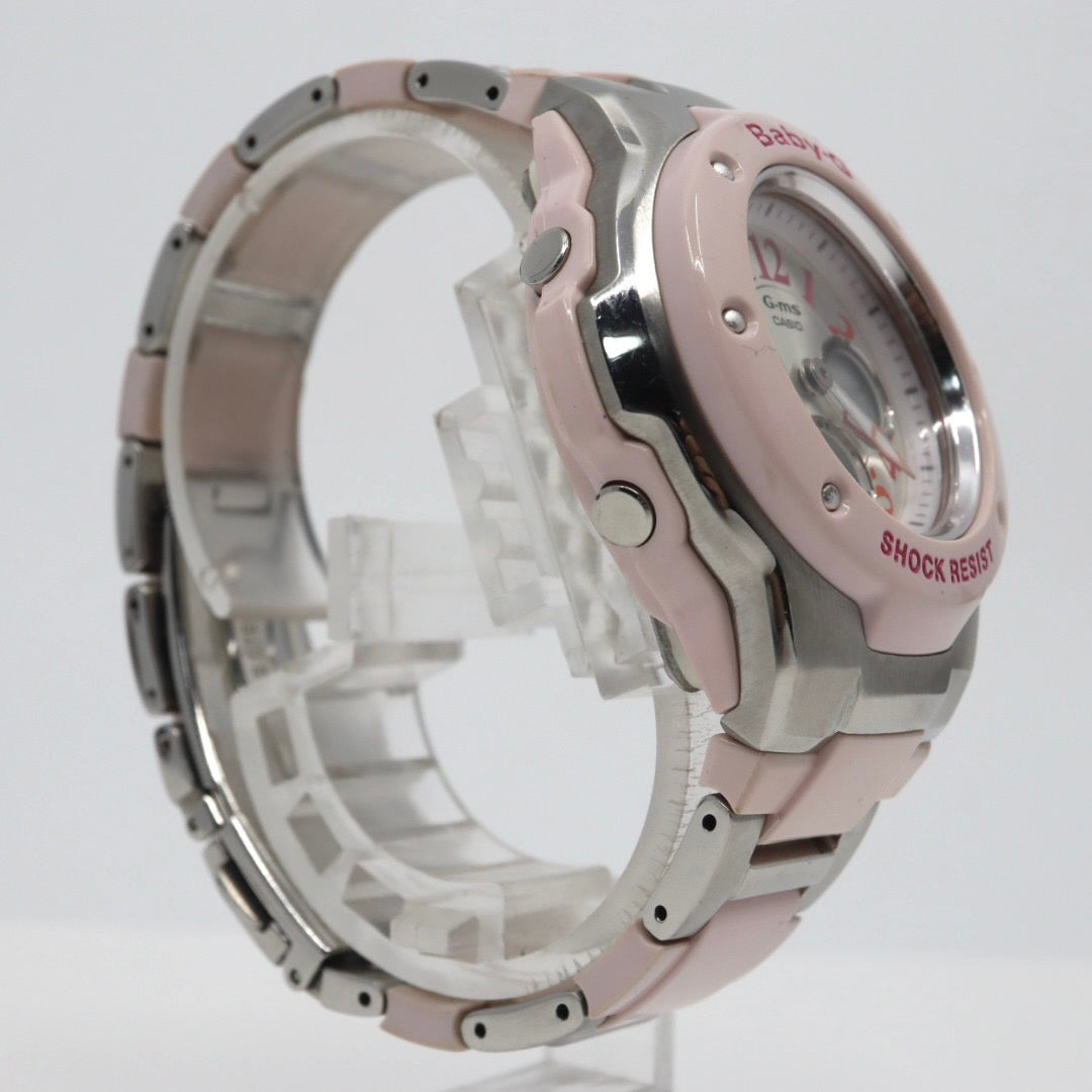 美品 CASIO カシオ Baby-G G-ms MSG-302C レディース ユニセックス 腕時計 樹脂 メタル コンポジット デザイン 人気 稼動品 G1