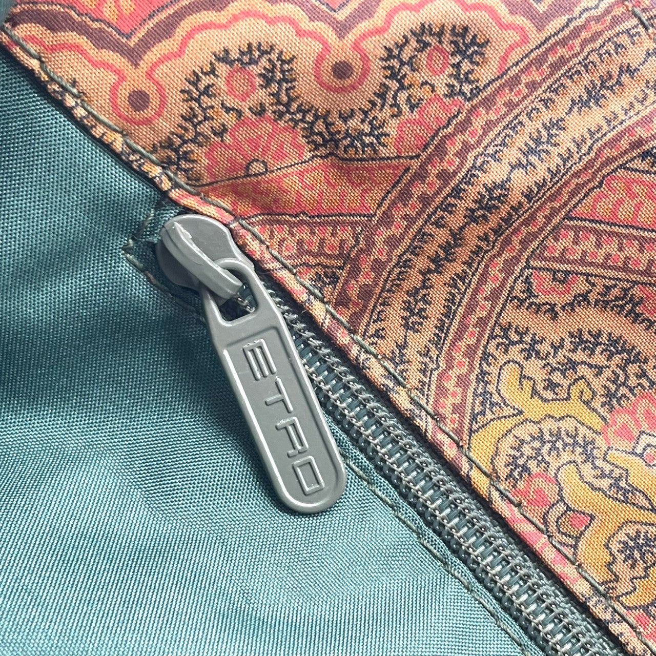 ETRO エトロ profumi トートバッグ ハンドバッグ ミニトート ペイズリー柄 総柄 キャンバス マルチカラー レディース エレガント エキゾチック ヴィンテージ イタリア製 希少 レアモデル クリーニング済み s1