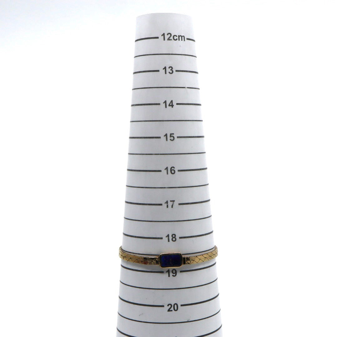 クリスチャンディオール Christian Dior ラピスラズリ ヴィンテージ ブレスレット ゴールド金 ブルー カラーストーン メタルアクセサリー I2