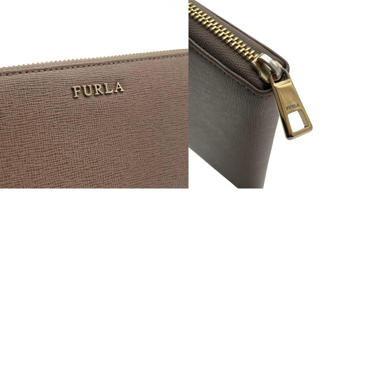 美品 フルラ FURLA 財布 長財布 ラウンドファスナー レザー 本革 グレージュ トープ ゴールド金具 レディース エレガント クラシック ビンテージ カジュアル シンプル 上品 高品質 丈夫 人気 お出かけ デイリー 普段使い 多機能 大容量 大人 M1