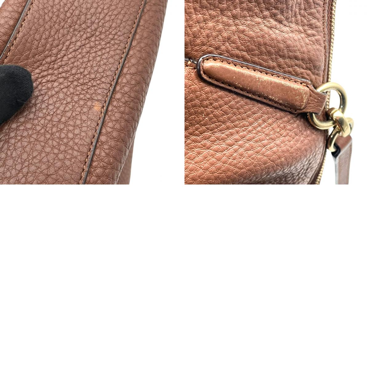 COACH コーチ トートバッグ ペブルドレザー ブラウン 茶 ゴールド金具 牛革 2way 大容量 A4収納 レディース 通勤 普段使い 斜めがけ チェーン ショルダー ケリー 上品 シンプル ハンドバッグ E26917 U3