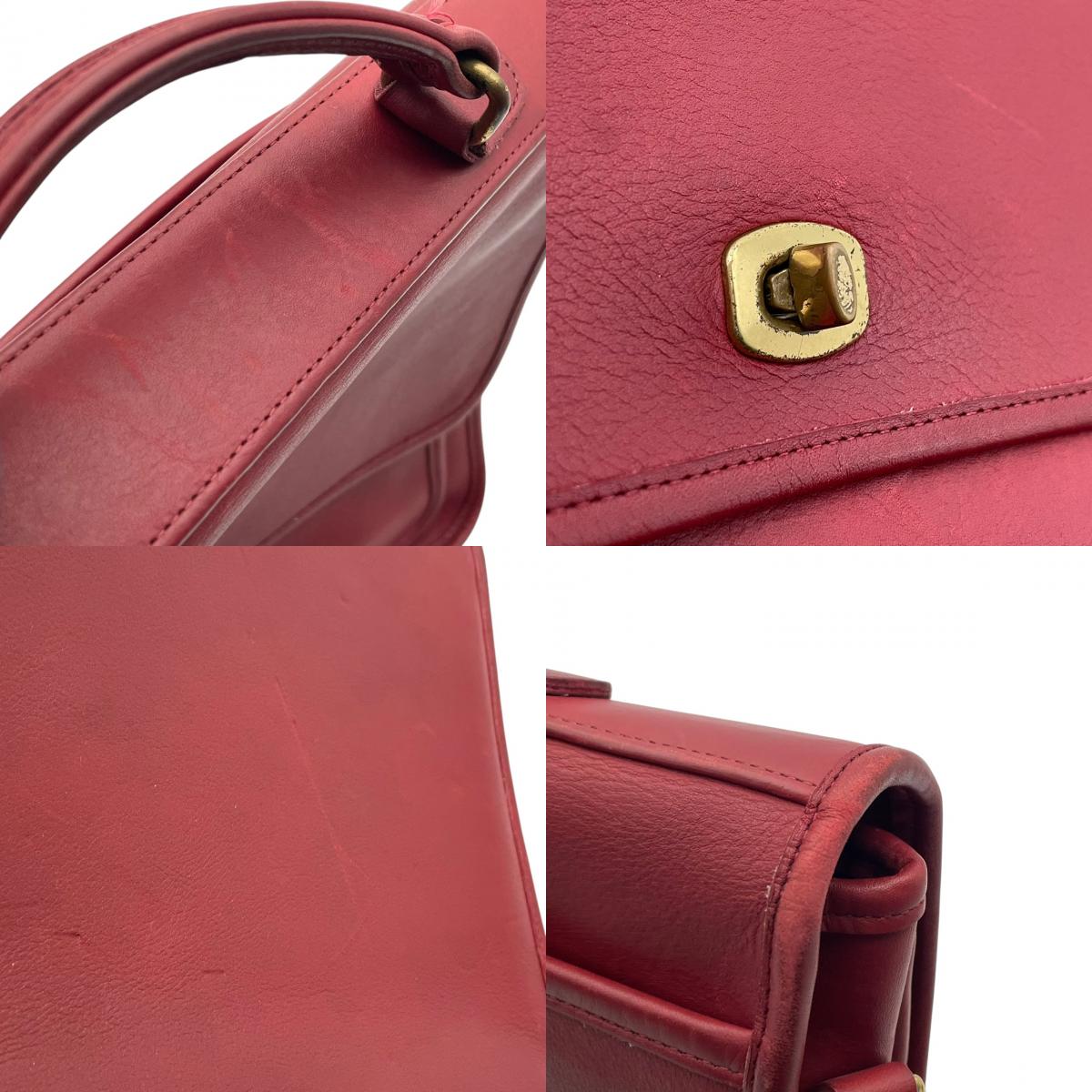 コーチ COACH 2way ハンドバッグ ショルダーバッグ レザー 本革 グラブタンレザー ワインレッド ボルドー ゴールド金具 オールドコーチ ヴィンテージ ビンテージ 上品 斜め掛け可 肩掛け 自立可 レディース 鞄 カバン 通勤 5181 S54
