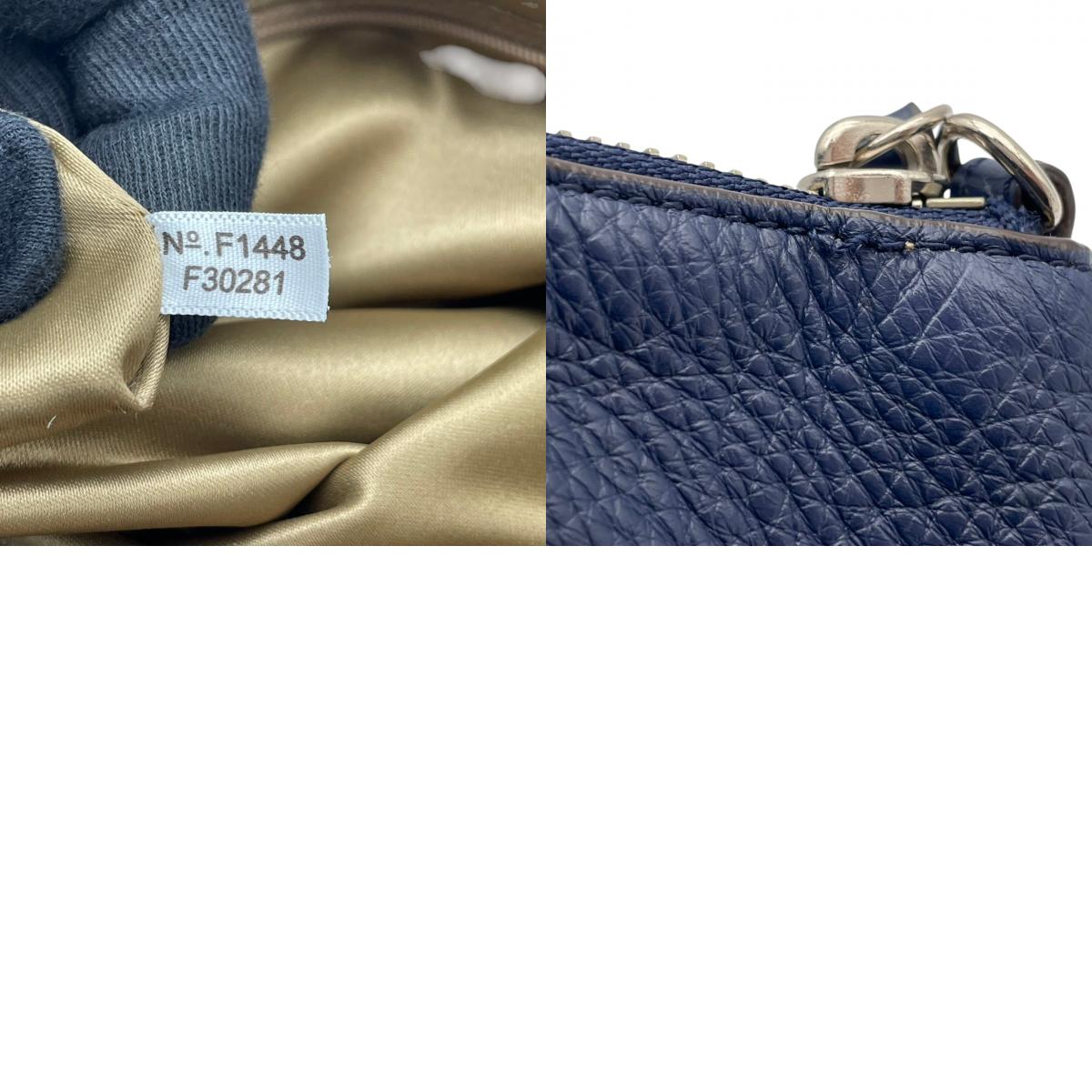 美品 コーチ COACH 2WAYバッグ ハンドバッグ ショルダーバッグ レザー ブルー 青 シルバー金具 ロゴチャーム ファスナー開閉 クロスボディ 斜め掛け エレガント お出かけ レディース 鞄 カバン F30281 S5