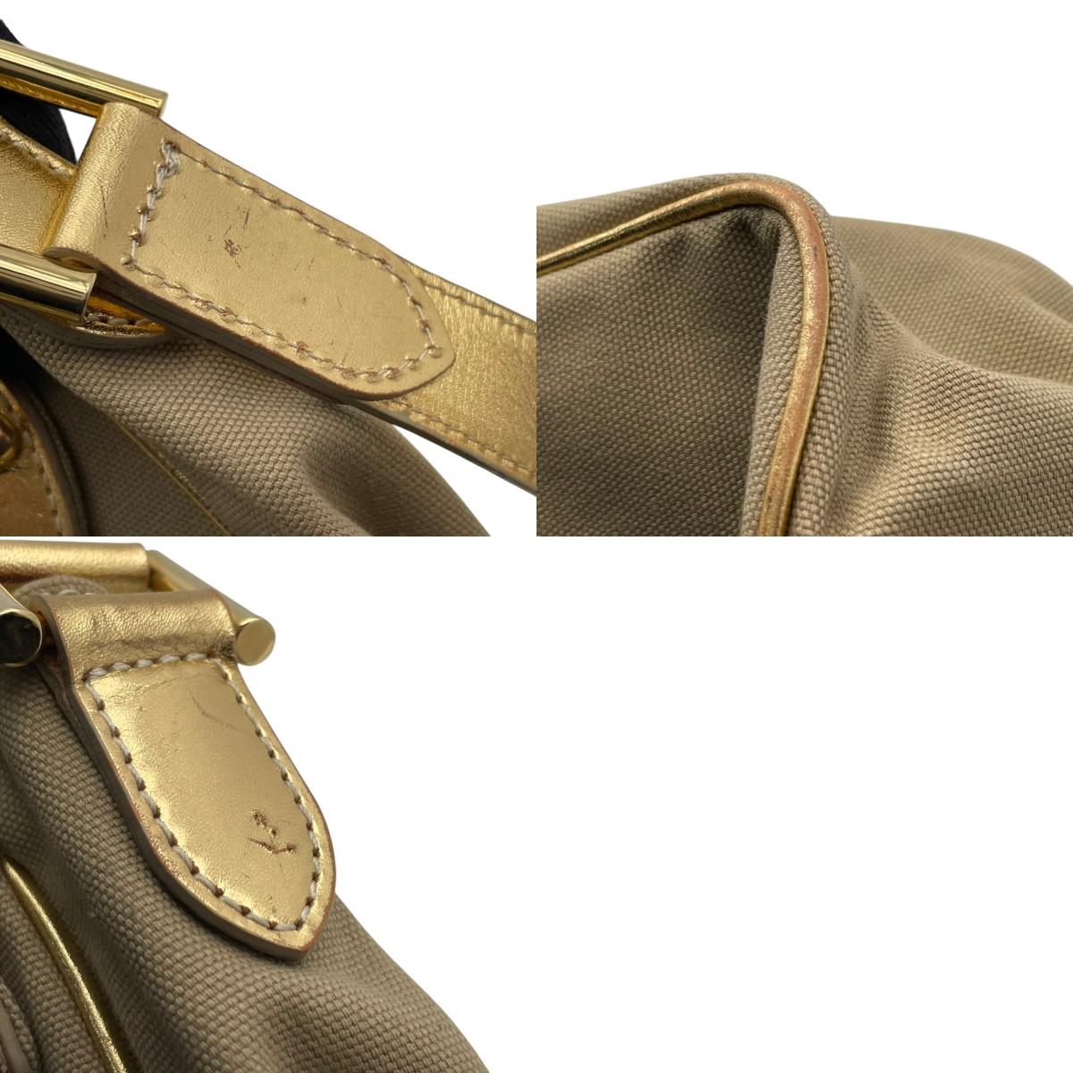【美品】Paul Smith ポールスミス ショルダーバッグ クロスボディ 斜め掛け キャンバス レザー ベージュ ゴールド金具 エレガント カジュアル お出かけ 普段使い デイリー 旅行 レディース ユニセックス カバン 鞄 オシャレ カッコイイ S62