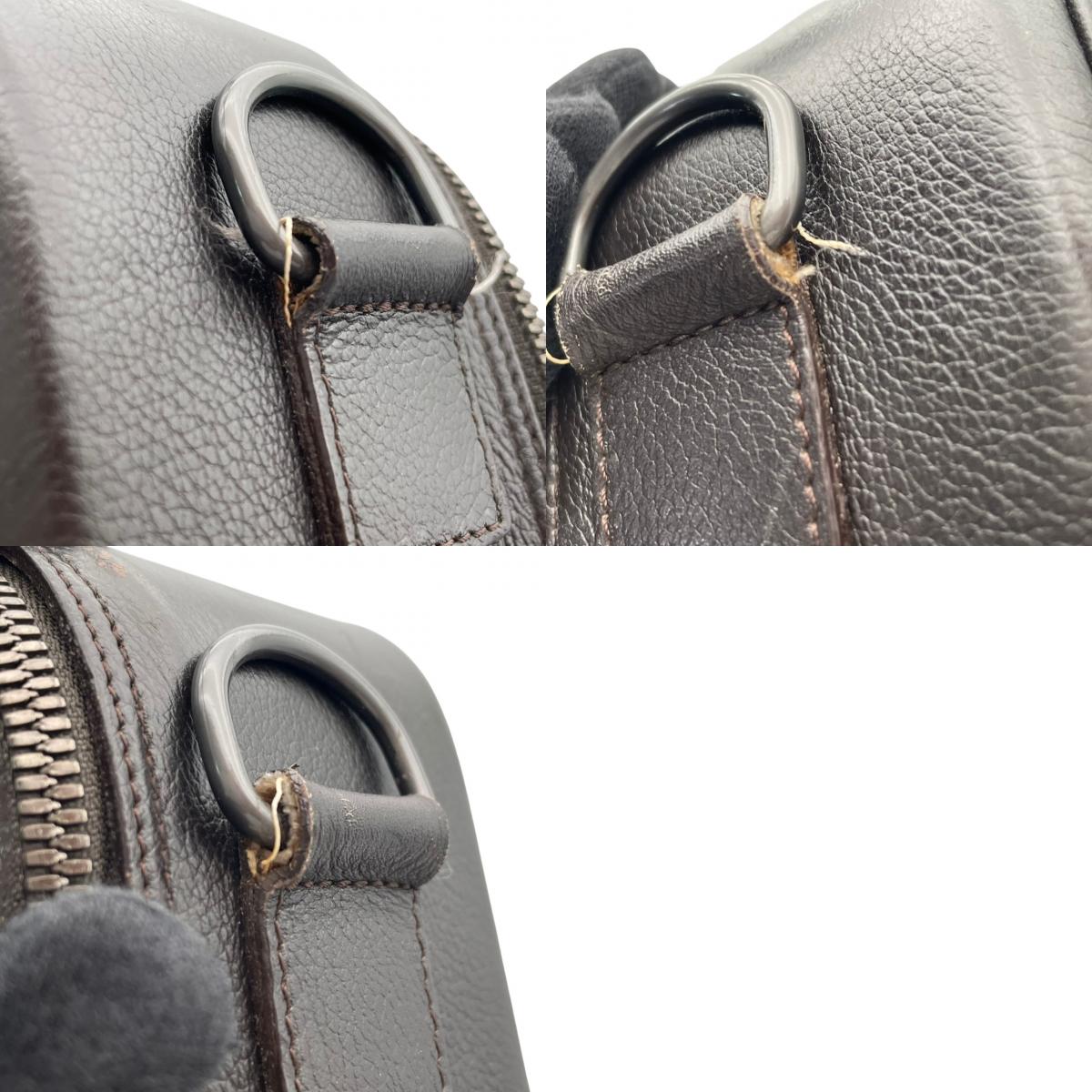 dunhill ダンヒル 本革 レザー ビジネスバッグ ブリーフケース ショルダーバッグ 2WAY ブラウン 茶 メンズ 通勤 出張 A4収納 大容量 斜め掛け 書類かばん クラシック フォーマル シンプル デイリーユース 紳士 良品 S34