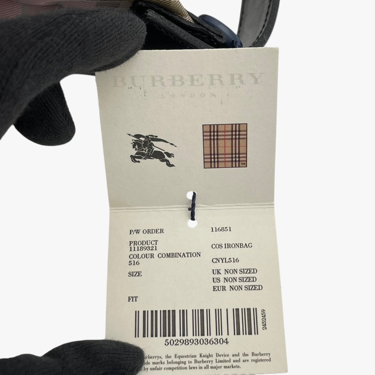 バーバリー BURBERRY LONDON ミニハンドバッグ COS IRONBAG 11189321 ピンク ノバチェック ナイロン レザー ワンハンドル タグ付き イタリア製 レディース チェック柄 ミニサイズ コンパクト 手提げバッグ M5