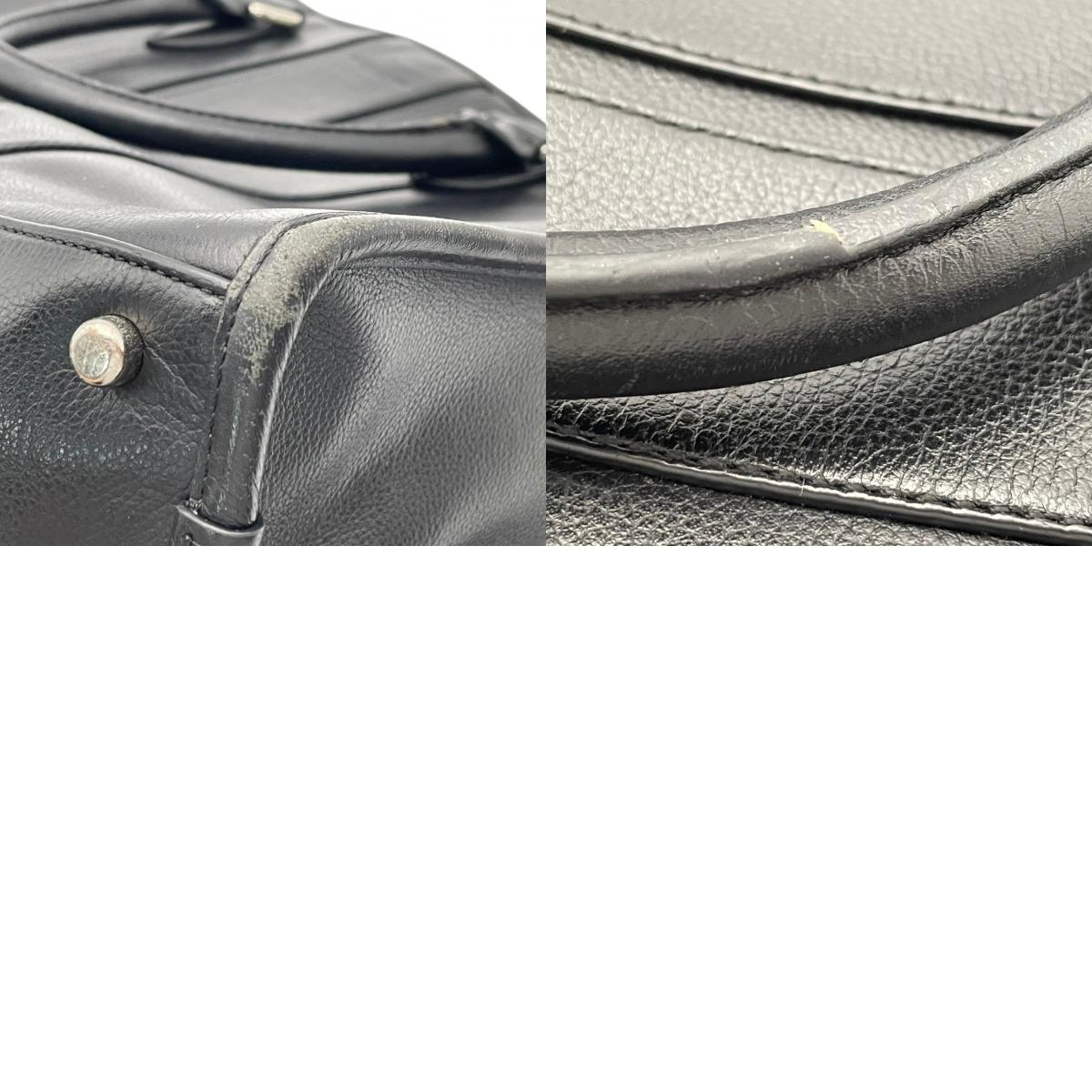 COACH コーチ Metropolitan メトロポリタン ブリーフケース ビジネスバッグ 2way レザー ブラック メンズ シルバー金具 A4収納 PC収納 通勤 ショルダー ハンドバッグ 書類 仕事 s83