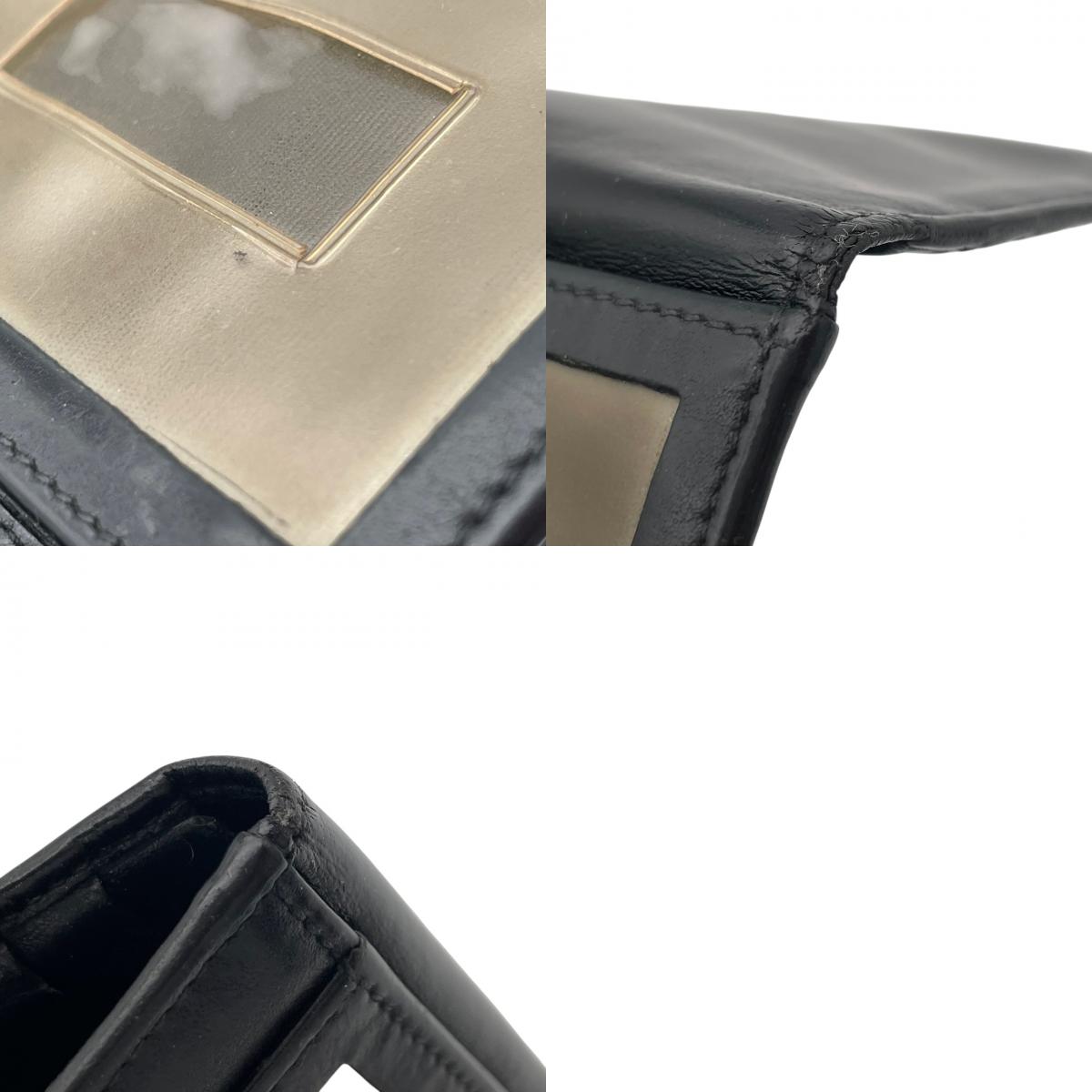 【良品】グッチ 名刺入れ カードケース レザー ブラック 黒 シルバー金具 定期入れ コンパクト ビジネス スタイリッシュ ミニ パスケース メンズ レディース ユニセックス 人気 定番 ブランド 高級感 シンプル エレガント 普段使い ギフト W3