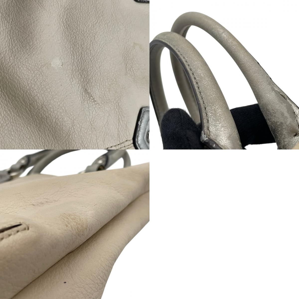 COACH コーチ バッグ アシュレイ レザー 2WAY ショルダーバッグ ハンドバッグ ギャザー 斜め掛け 肩掛け 手提げ 本革 革 アイボリー オフホワイト 白系 シルバー金具 カジュアル デイリー F20342 S80