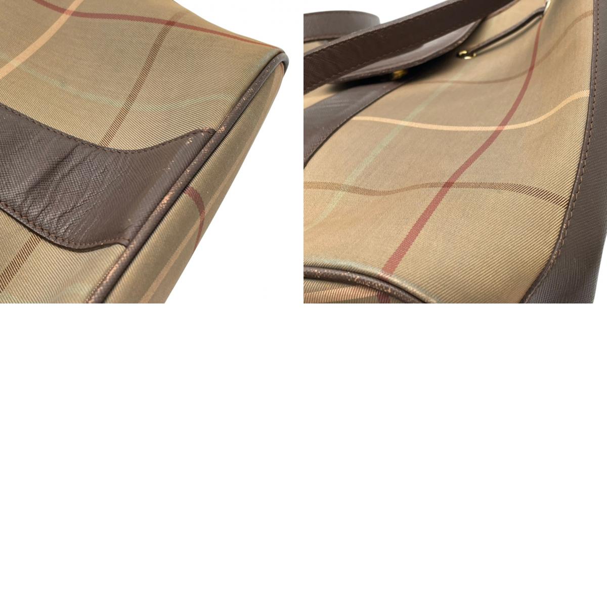 Burberry バーバリー バッグ バーバリーズ ノバチェック 巾着 ショルダーバッグ 斜め掛け 肩掛け キャンバス レザー ベージュ ブラウン 茶系 ゴールド金具 クラシック ヴィンテージ レディース 人気 定番 鞄 S90