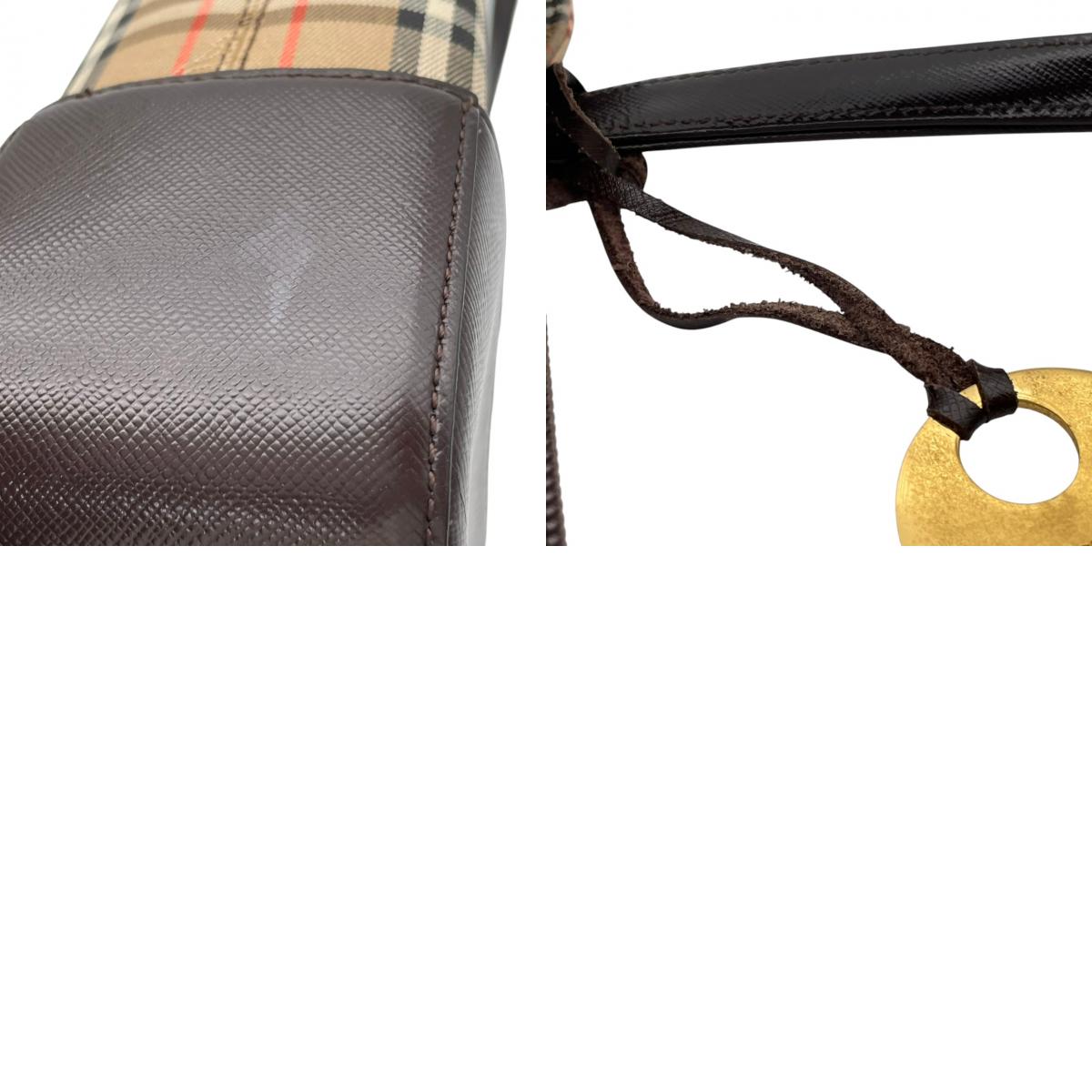 バーバリー バッグ BURBERRY ヘイマーケットチェック ノバチェック シャドーホース トートバッグ ハンドバッグ 手提げ 肩掛け キャンバス レザー ベージュ ブラウン 茶系 ゴールド金具 ロゴチャーム エレガント クラシック レディース 人気 S90