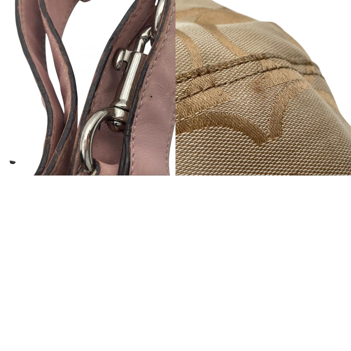 コーチ COACH シグネチャー ホーボー ショルダーバッグ ワンショルダーバッグ 肩掛け 斜め掛け キャンバス レザー ベージュ ライトピンク シルバー金具 エレガント カジュアル デイリー レディース 女性 人気 定番 F17490 S66