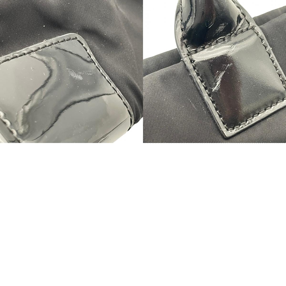 良品 TORY BURCH トリーバーチ Ella エラ トートバッグ ナイロン パテント ブラック 黒 ダブルT ビッグロゴ ハンドバッグ 肩掛け A4収納 大容量 軽量 レディース 通勤 通学 ビジネス 旅行 エレガント S83