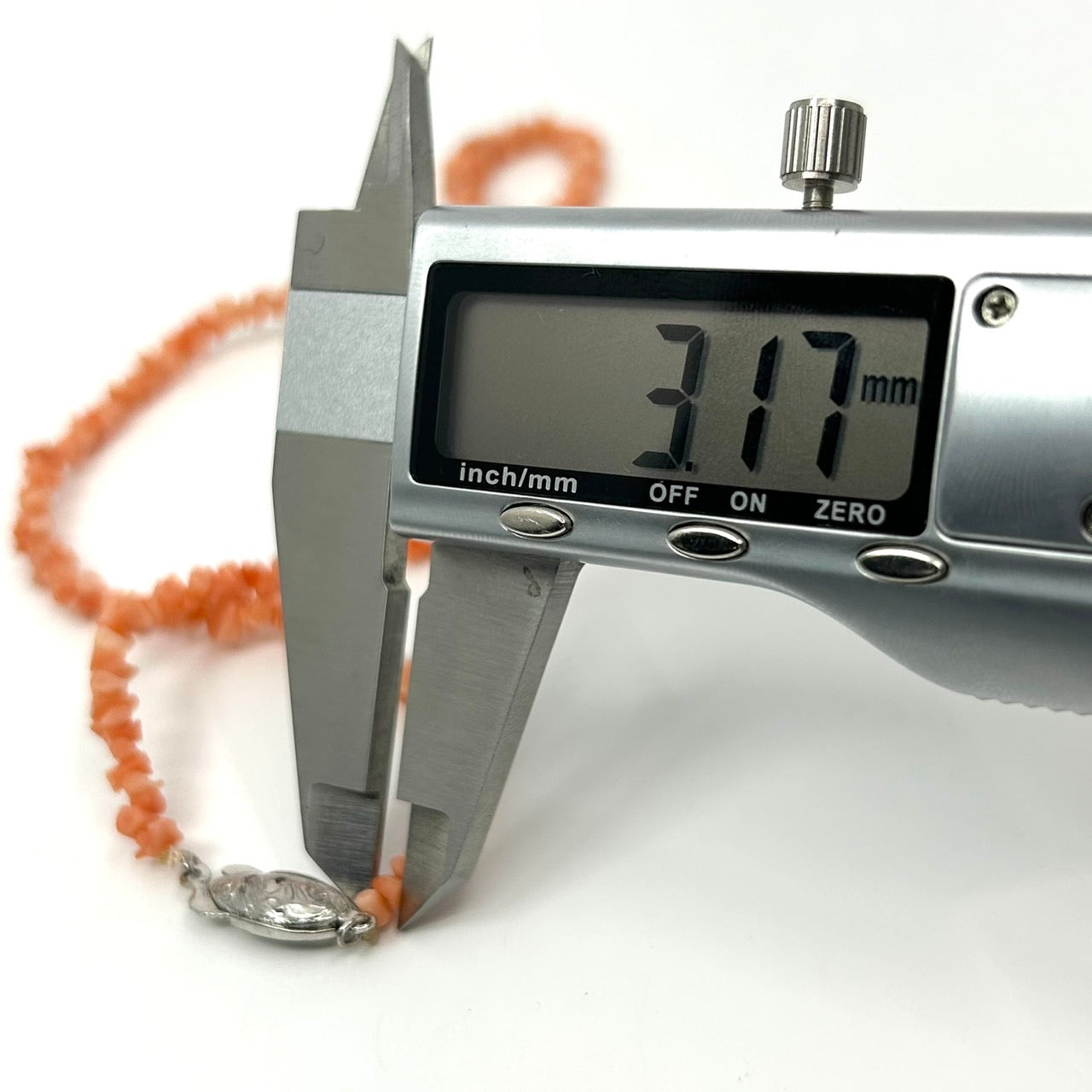 上品なオレンジ珊瑚 サンゴ ネックレス 天然素材 2連 ロングネックレス 留め具シルバー レディース アクセサリー I9