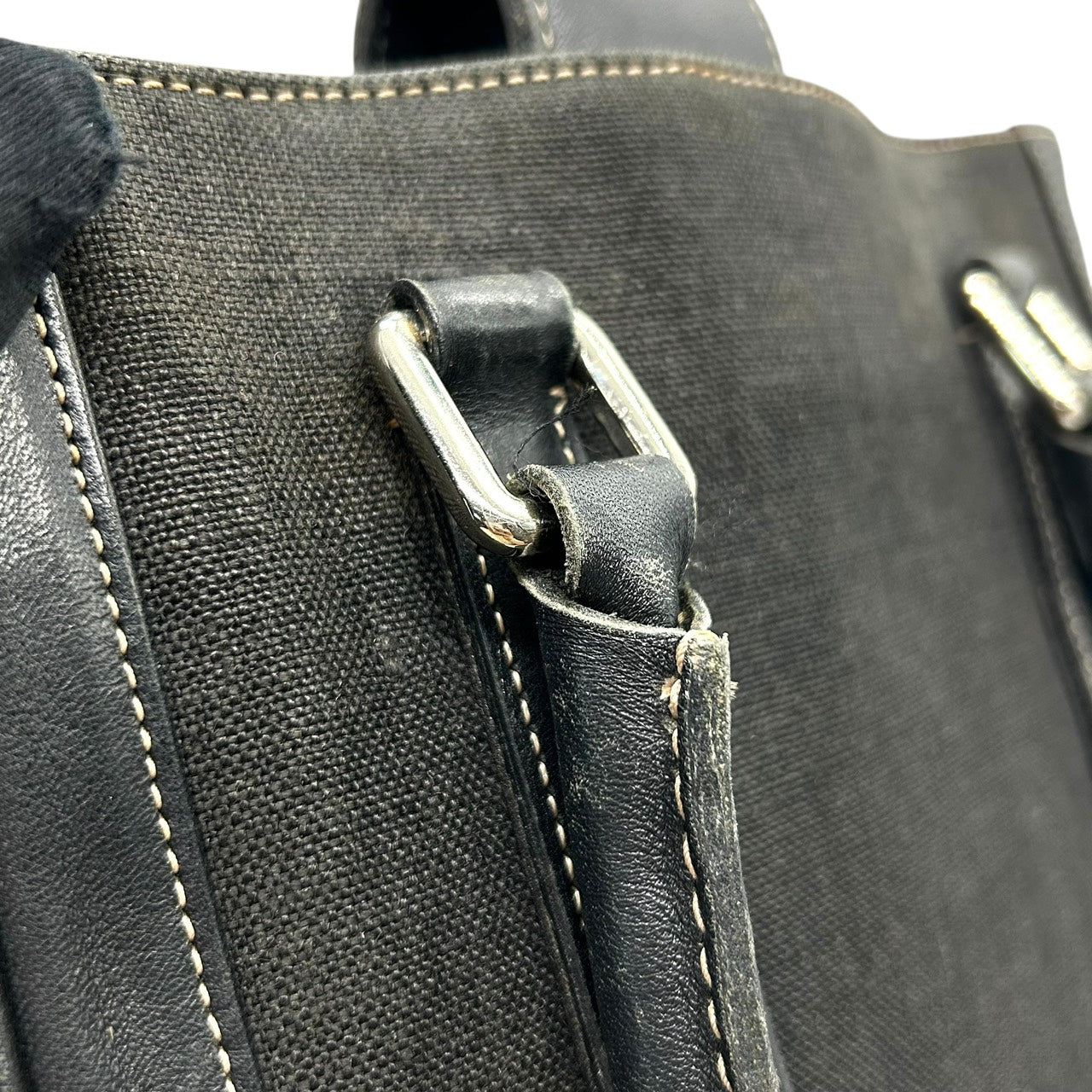 コーチ COACH トートバッグ キャンバス レザー コンビ 黒 ブラック A4収納可能 ユニセックス E9