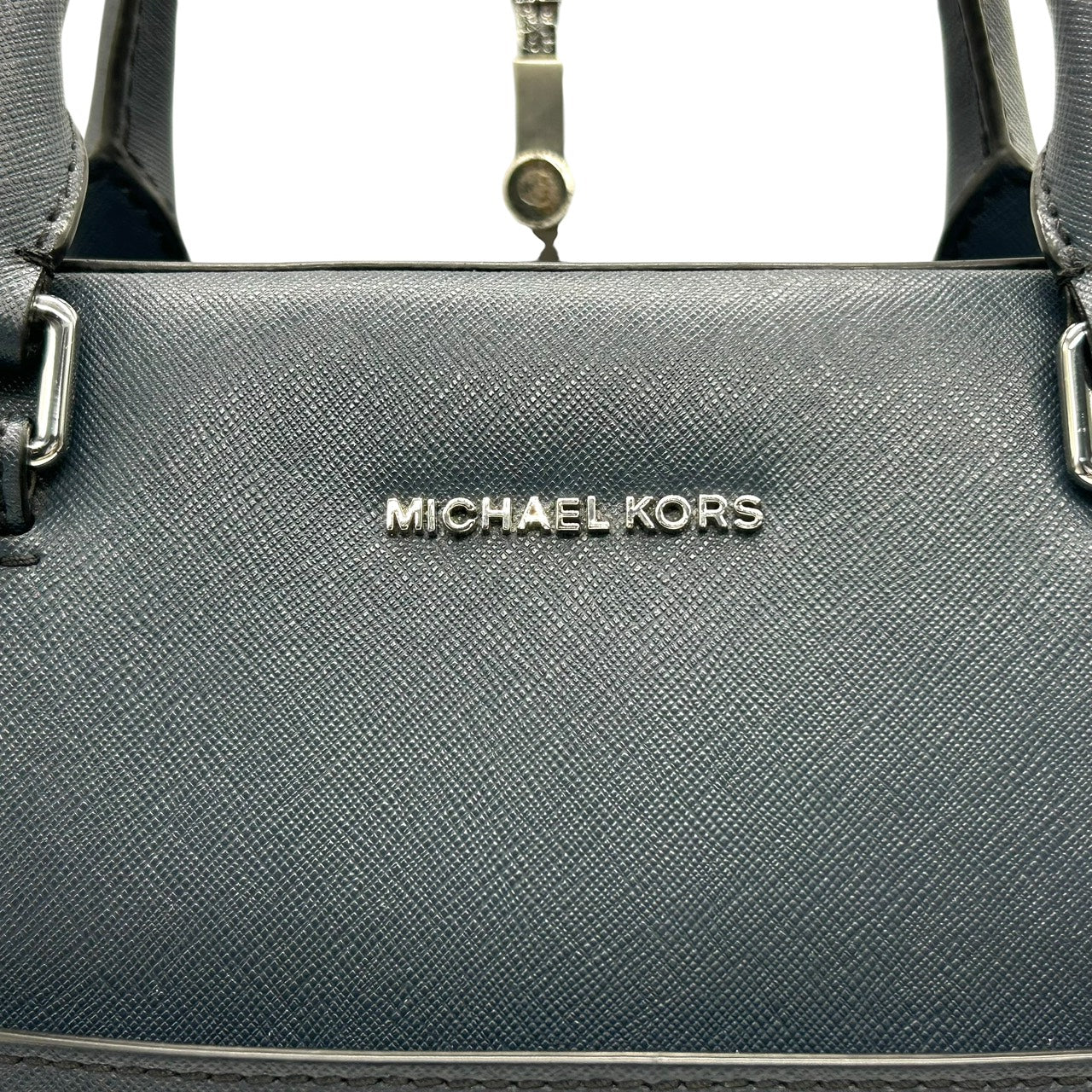 マイケルコース MICHAEL KORS サフィアーノレザー ブリーフケース 2WAY ビジネスバッグ ブルー ネイビー シルバー金具 X2