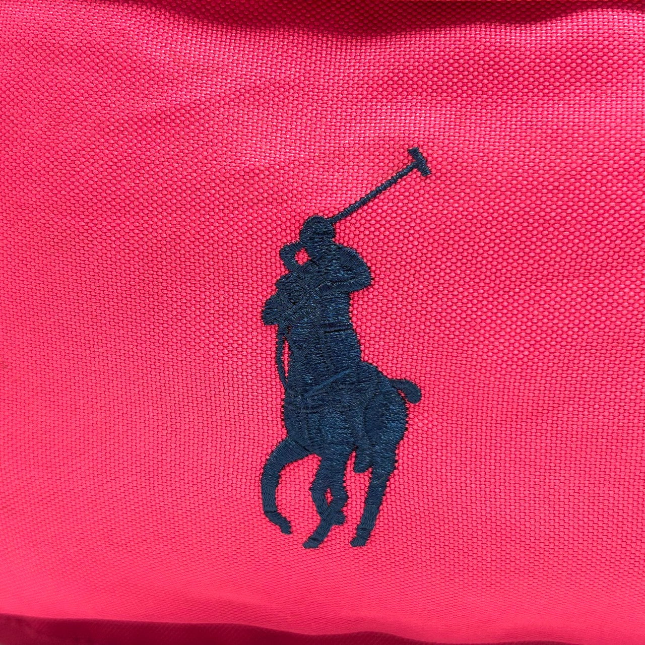 【未使用級】ポロ ラルフローレン リュック・デイパック バックパック ナイロン ピンク ネイビー ポニー刺繍 ロゴ A4収納可 軽量 大容量 カジュアル レディース メンズ ユニセックス 通勤 通学 旅行 シンプルデザイン クリーニング済み 自立可 u13