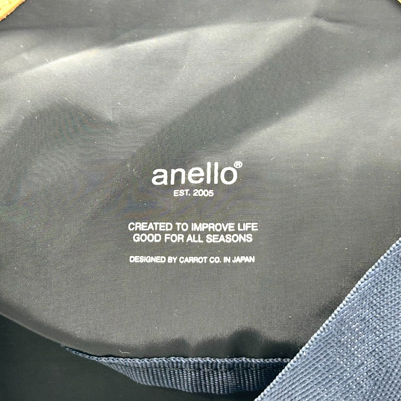 【未使用級/タグ付】アネロ ショルダーバッグ メッセンジャーバッグ 斜め掛け可 ナイロン ネイビー A4可 大容量 軽量 フラップ メンズ レディース ユニセックス 通勤 通学 旅行 カジュアル シンプル おしゃれ 人気モデル anello s79