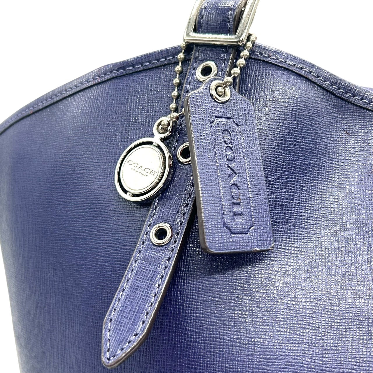 コーチ トートバッグ ショルダーバッグ レザー 本革 ネイビー レッド バイカラー A4 PC収納可 大容量 肩掛け レディース 通勤 通学 ビジネス オフィス パンチング ホースアンドキャリッジ 馬車ロゴ 自立可 スタイリッシュ COACH U4