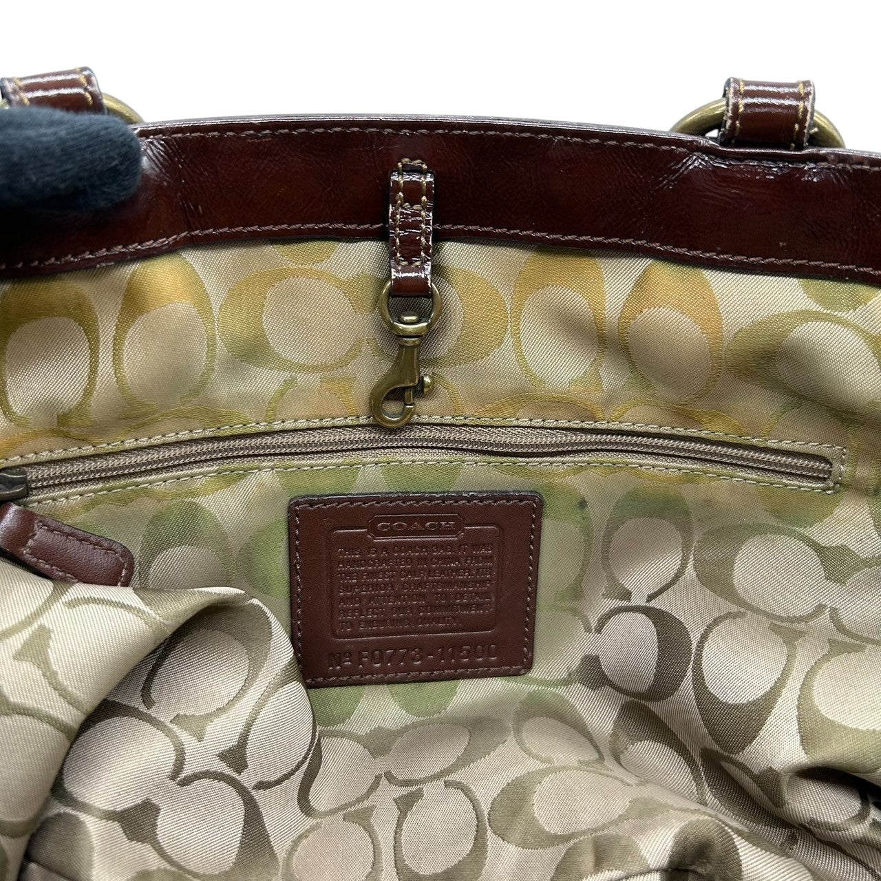 コーチ COACH ブリーカー 11500 トートバッグ ショルダーバッグ ハンドバッグ レザー 本革 ダークブラウン 茶 ターンロック ゴールド金具 レディース 肩掛け ワンショルダー A4収納可 大容量 通勤 通学 鞄 カバン s85