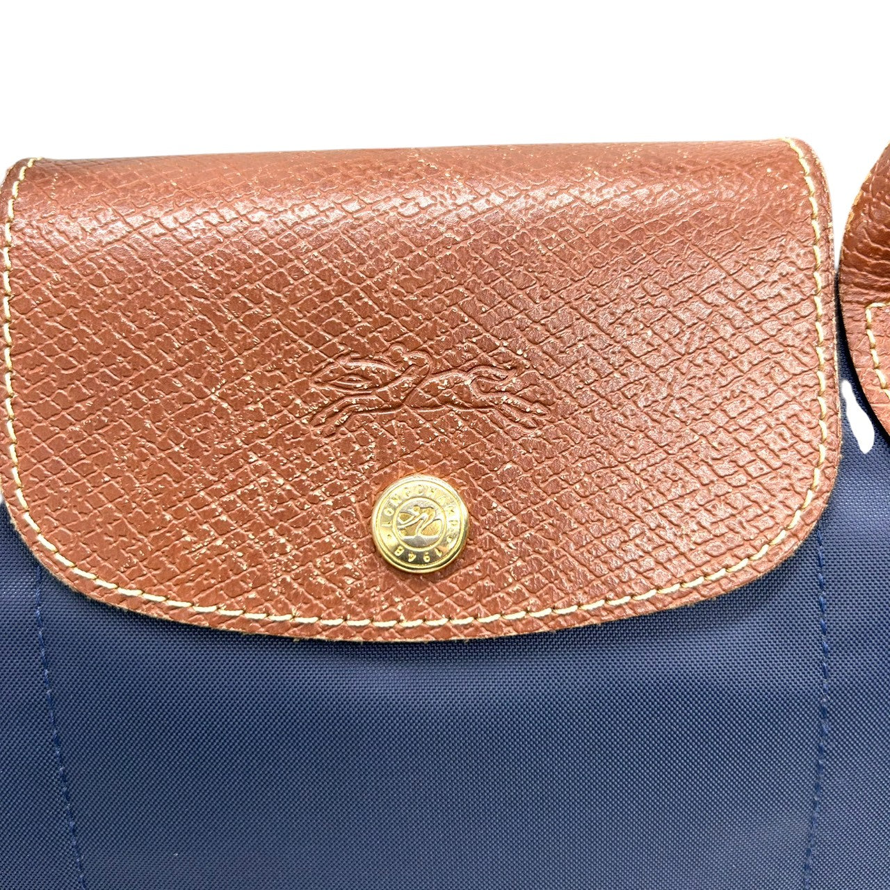 ロンシャン LONGCHAMP ル・プリアージュ Sサイズ 1621 ハンドバッグ トートバッグ ミニトート ナイロン レザー 本革 ネイビー 紺 折りたたみ可 ポケッタブル 軽量 ランチバッグ コンパクト レディース 鞄 カバン 定番 通勤 s90
