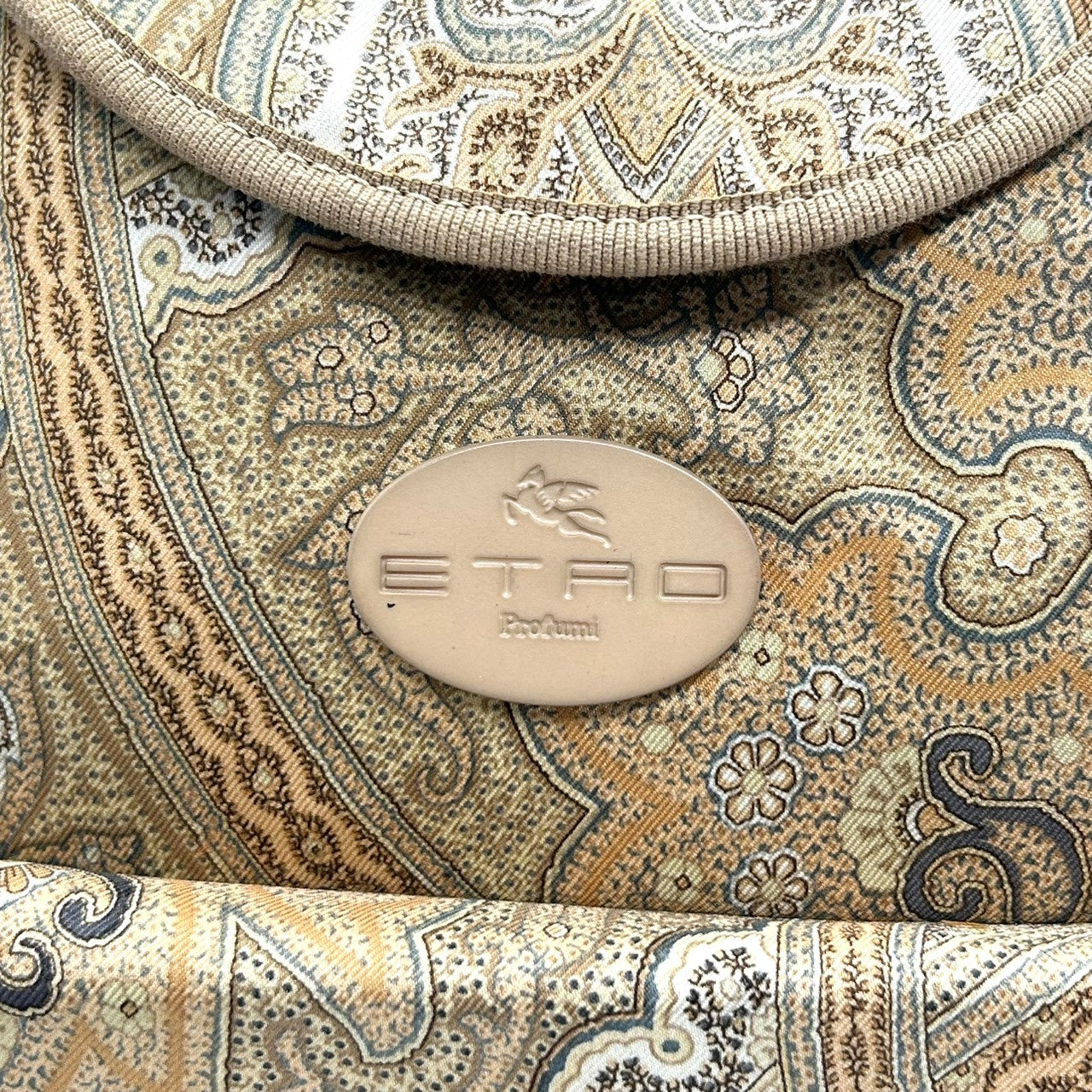 未使用級 美品 エトロ ETRO トートバッグ ハンドバッグ ペイズリー Profumi ナイロン レザー 本革 軽量 イタリア製 グリーン 黄緑 マルチカラー レディース カバン 鞄 ビンテージ クラシック レトロ エレガント 自立可 s94