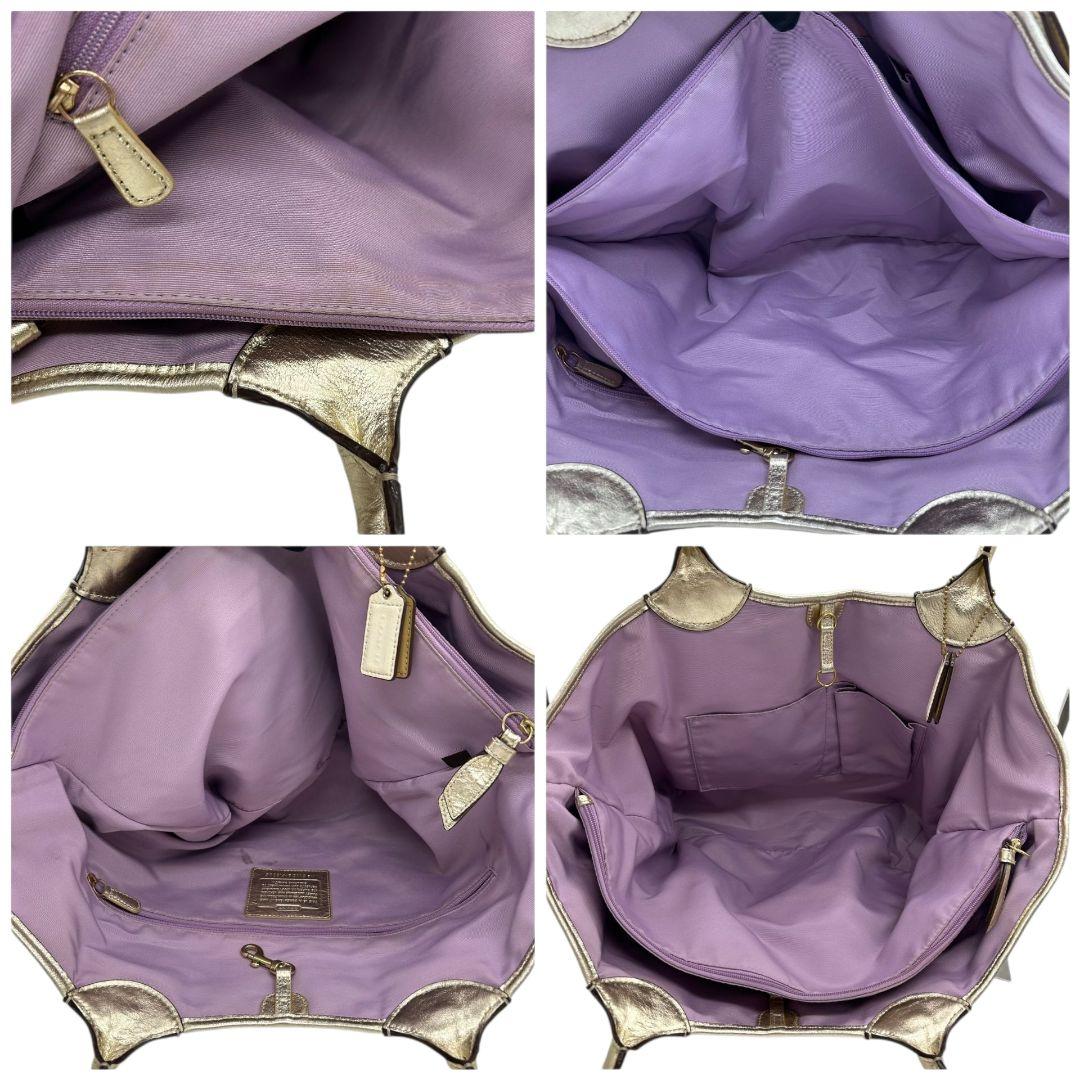 コーチ トートバッグ 白 ホワイト かごバッグ バタフライ 蝶 ストロー レザー A4収納 肩掛け可 ワンショルダー ゴールド金具 ロゴタグ チャーム スタッズ F16586 COACH