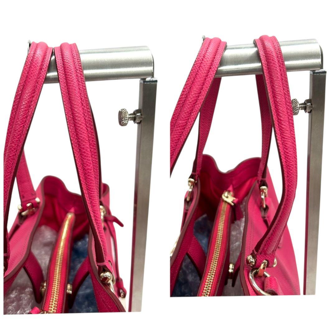 コーチ ハンドバッグ ピンク プレーリー サッチェル 2way レザー 本革 トートバッグ ショルダーバッグ 斜め掛け可 ロゴプレート COACH s60