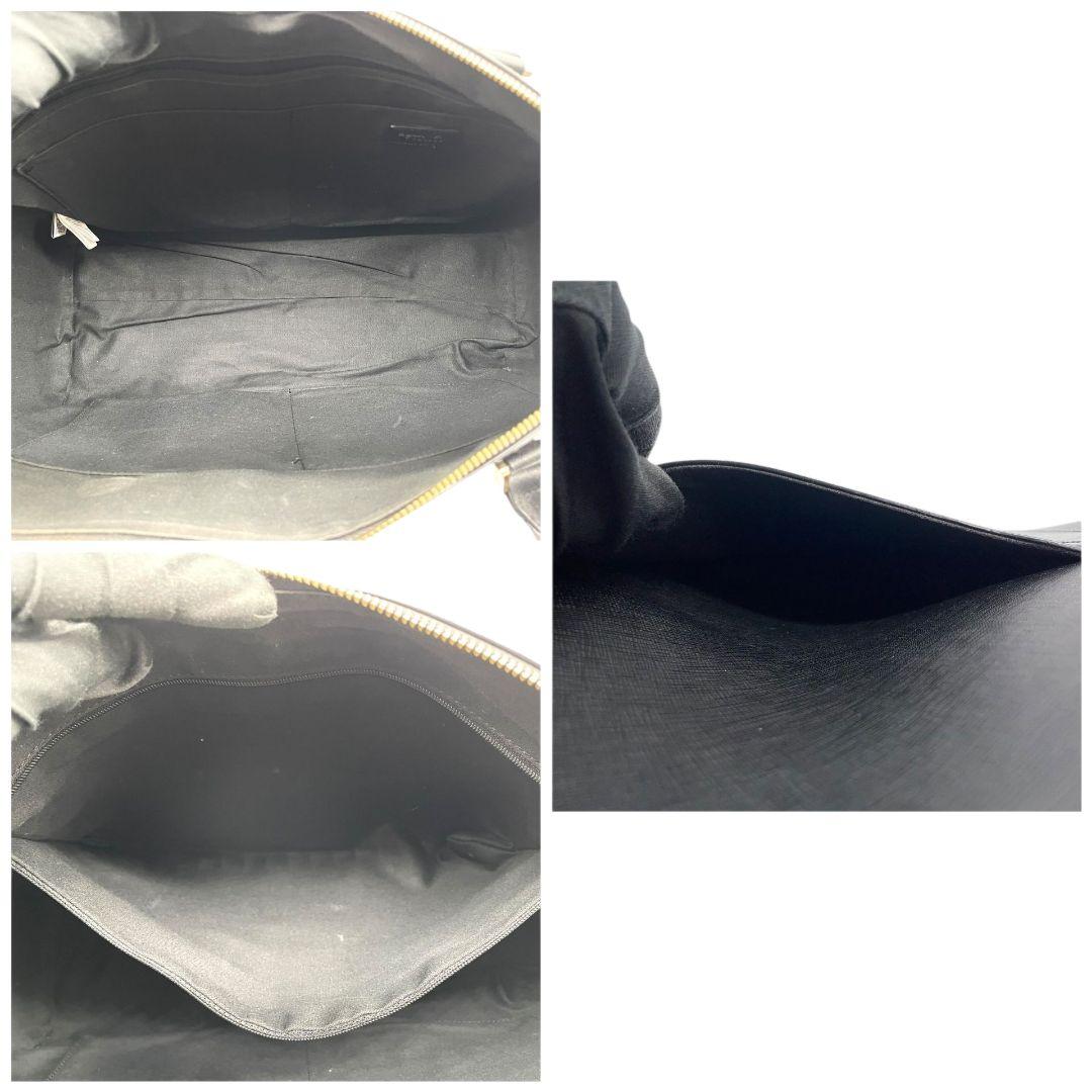 アニエスベー ボストンバッグ 黒 レザー 本革 ワンショルダー ロゴ トートバッグ A4収納 ハンドバッグ 肩掛け可 肩かけ可 ブラック ゴールド金具 agns b. s4 上品 高級感