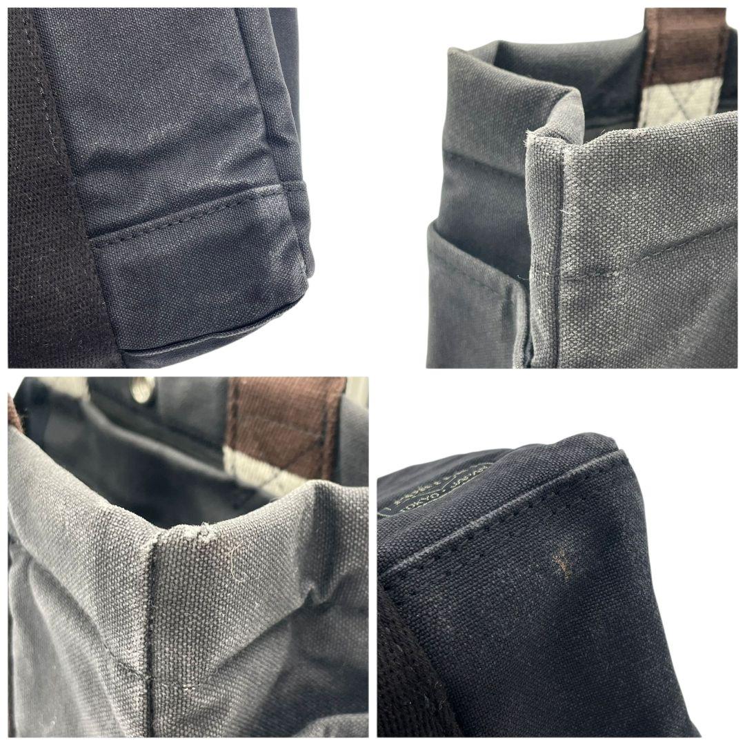 ポーター PORTER ハンドバッグ トートバッグ 黒 ブラック キャンバス ロゴタグ シルバー金具 吉田カバン T2 メンズ レディース