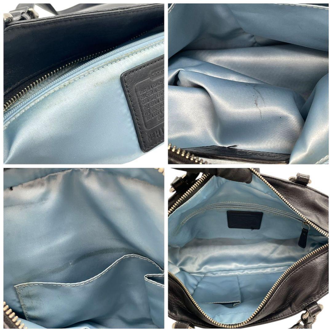 コーチ トートバッグ 黒 ロゴプレート ワンショル レザー s23 ハンドバッグ 肩掛け可 肩かけ可 自立可 ブラック シルバー金具 ロゴタグ チャーム付き F17721 COACH