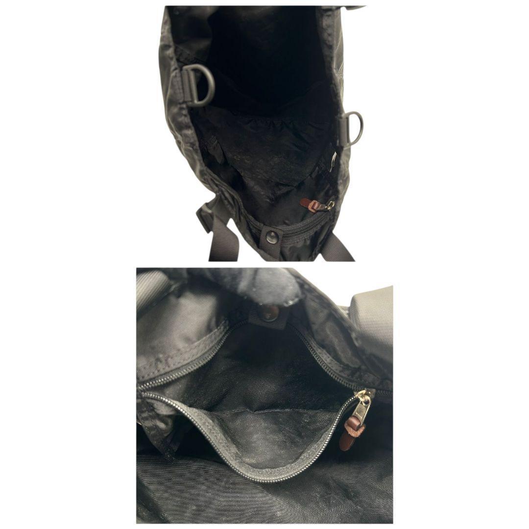 グレゴリー ショルダーバッグ 黒 ナイロン ロゴ 2way A4収納 大容量 s23 斜め掛け可 GREGORY ハンドバッグ トートバッグ ブラック ロゴタグ