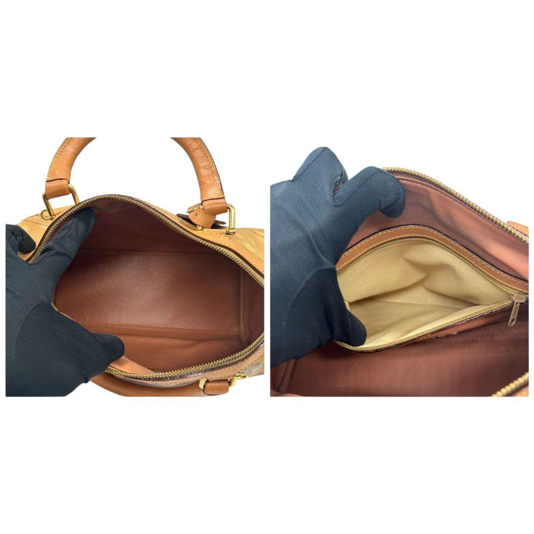 プリマクラッセ ボストンバッグ 茶 ブラウン 地図柄 世界地図 2way ショルダーバッグ ハンドバッグ トートバッグ 斜め掛け可 PVC ロゴタグ s50 PRIMA CLASSE