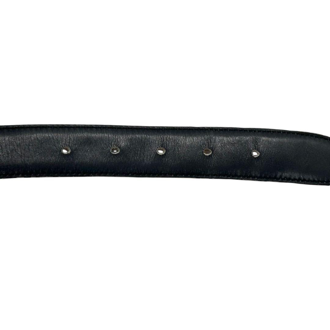 セリーヌ ベルト 黒 ブラック 赤 レッド サルキー 馬車金具 PX-2 レザー 本革 ゴールド金具 ロゴ 高級 ブランド CELINE