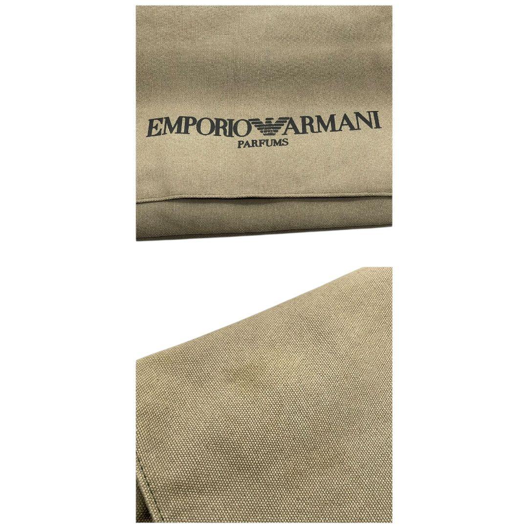 エンポリオアルマーニ ショルダーバッグ 緑 ブランドロゴ フラップ A4収納 T6 キャンバス 斜め掛け可 グリーン ブラック 黒 EMPORIO ARMANI オシャレ 本物保証 鑑定済 スピード発送