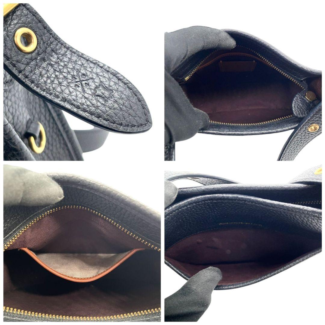 美品 コーチ ショルダーバッグ 黒 レザー 本革 斜め掛け可 89125 s8 ブラック ゴールド金具 COACH 上品 高級感