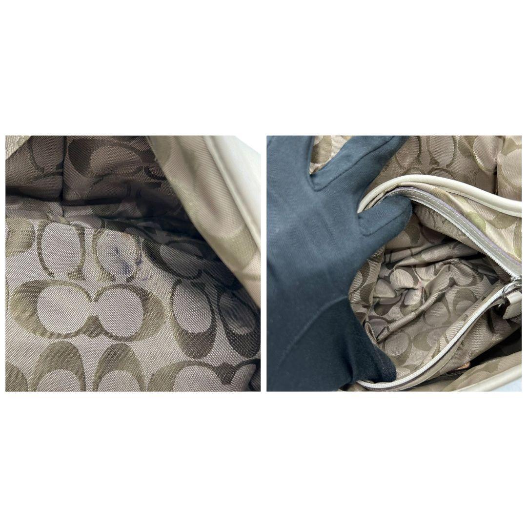 コーチ ショルダーバッグ 白 ソーホー フラップ レザー ワンショル s82 9248 肩掛け可 肩かけ可 ハンドバッグ ホワイト シルバー金具 本革 ロゴタグ COACH