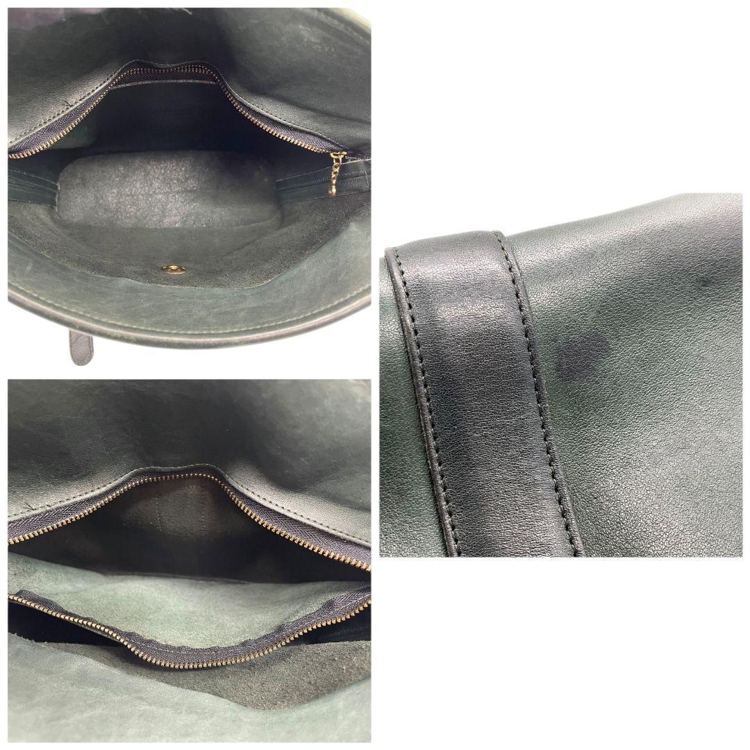 コーチ ショルダーバッグ 緑 オールドコーチ ターンロック レザー s46 本革 8122 斜め掛け可 自立可 グリーン ゴールド金具 ロゴタグ COACH ヴィンテージ クラシック