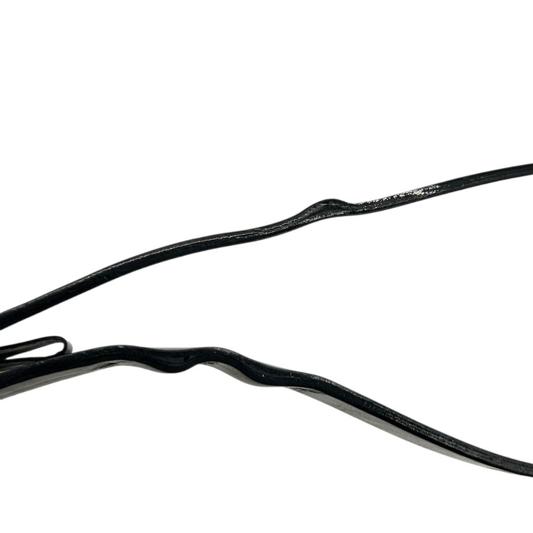 グッチ ベルト 黒 ブラック ロゴプレート PX-3 レザー 本革 シルバー金具 高級 ブランド メンズ 036-1766-1391 GUCCI