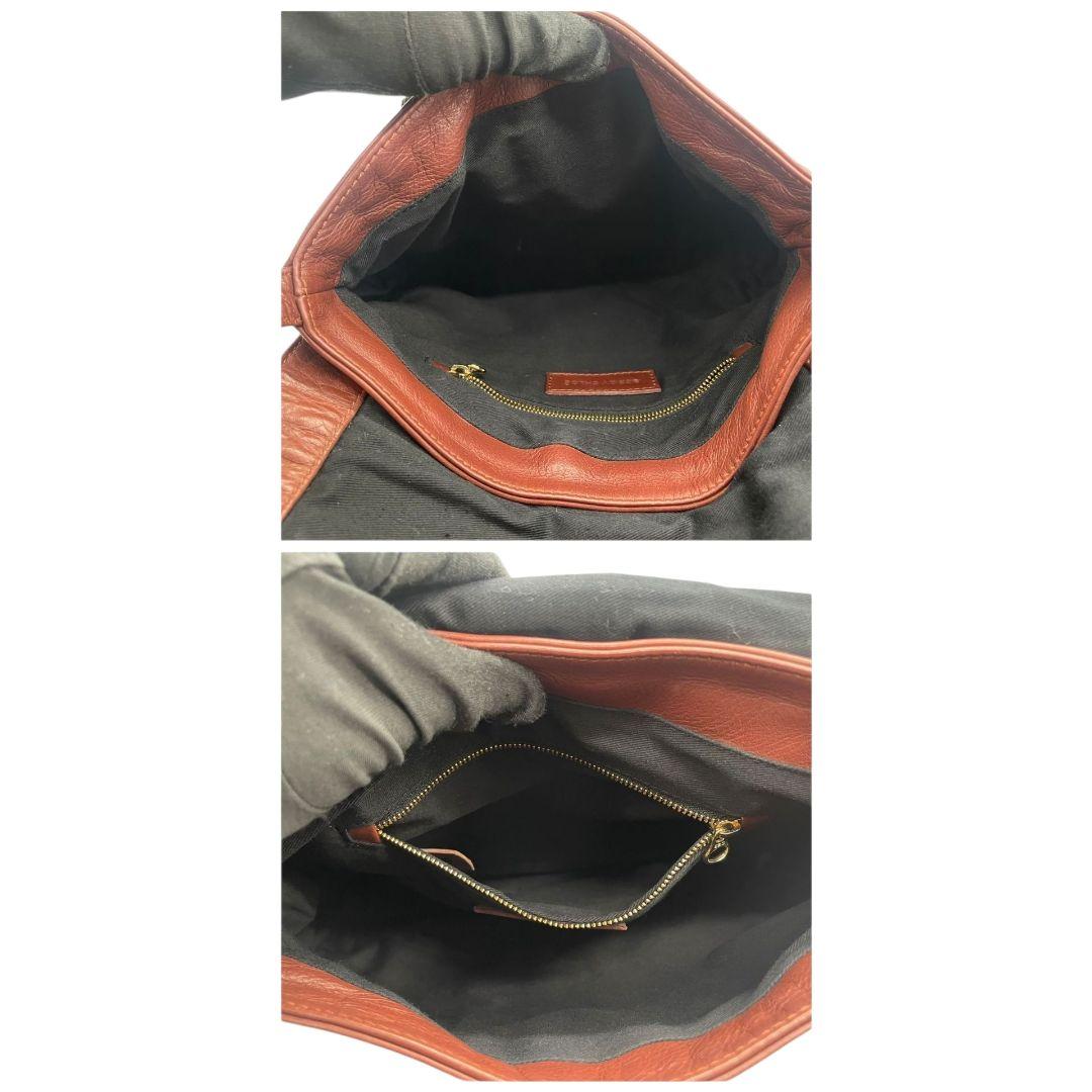 シーバイクロエ ショルダーバッグ 茶 フラップ レザー s69 斜め掛け可 ロゴプレート 本革 ゴールド金具 ブラウン 01-11-92-65 SEE BY CHLOE