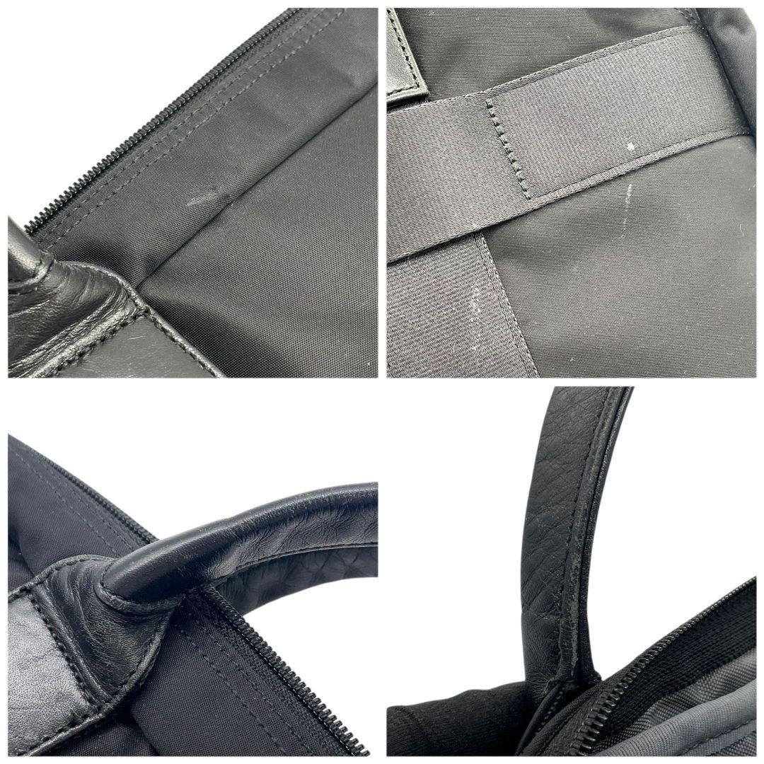 ポーター ビジネスバッグ 黒 ブラック A4収納 2way ナイロン レザー 本革 トートバッグ ハンドバッグ ショルダーバッグ 斜め掛け可 シルバー金具 ロゴタグ 吉田カバン s37