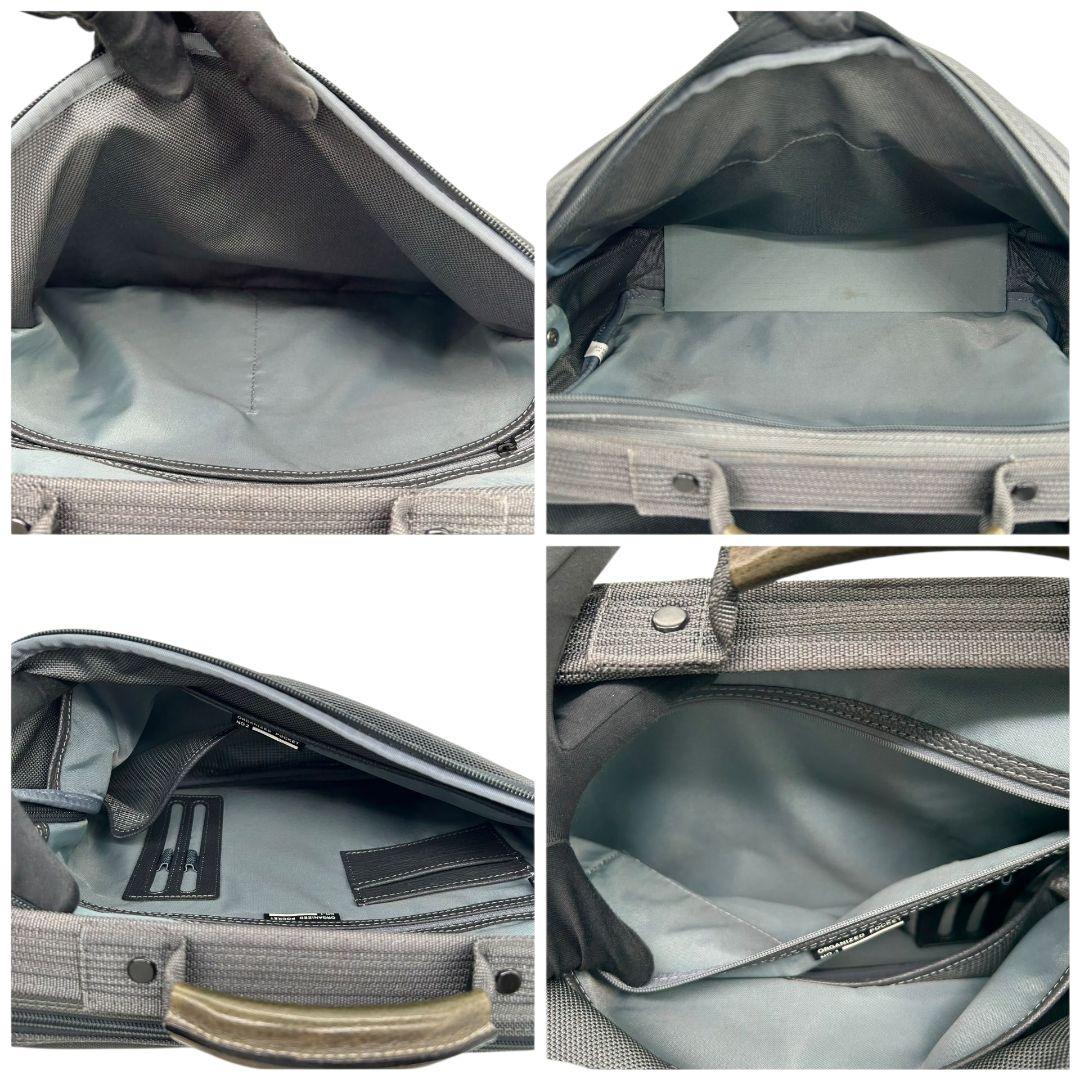 サムソナイト ビジネスバッグ グレー 2way A4収納 自立可 キャンバス トートバッグ ショルダーバッグ 斜め掛け可 ハンドバッグ Samsonite