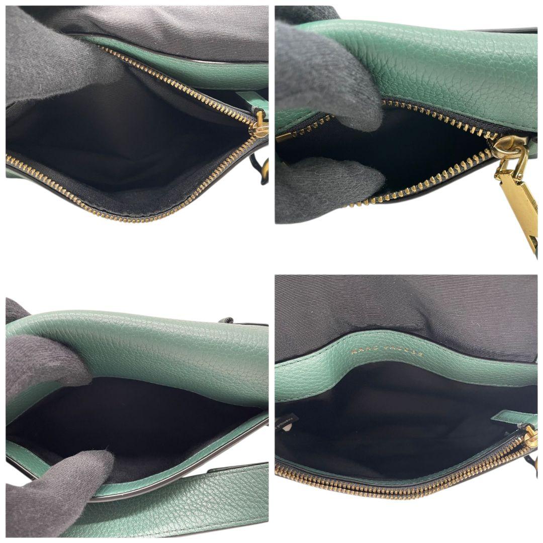 MARC JACOBS マークジェイコブス ショルダーバッグ グリーン 緑 レザー 本革 斜め掛け可 タッセル チャーム ゴールド金具 T4 コンパクト 高級感 レディース