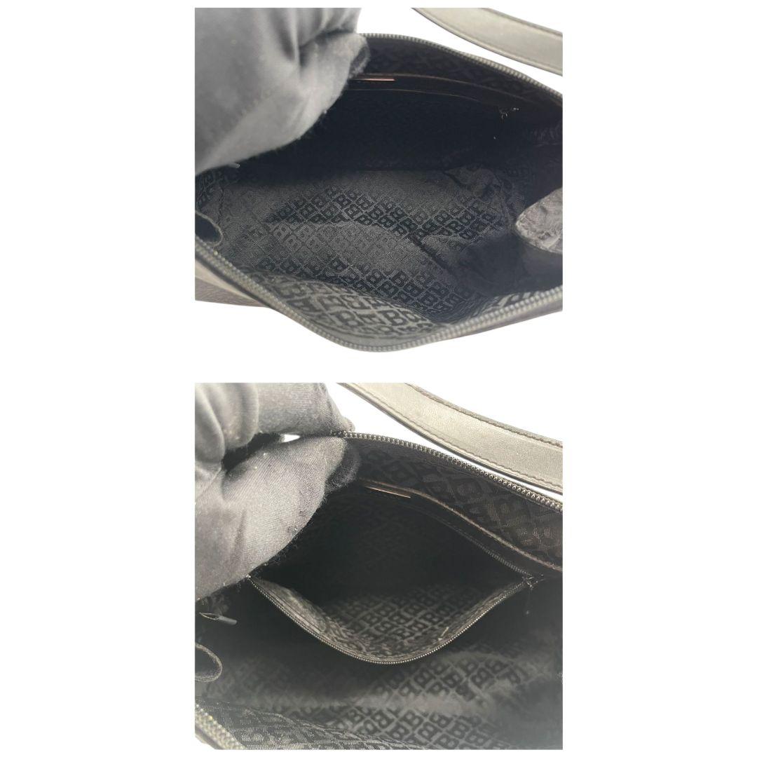 BALLY バリー ハンドバッグ ブラック 黒 総柄 キャンバス レザー 本革 トートバッグ ロゴプレート シルバー金具 2321-99 u17 レディース ビジネス 上品 高級感