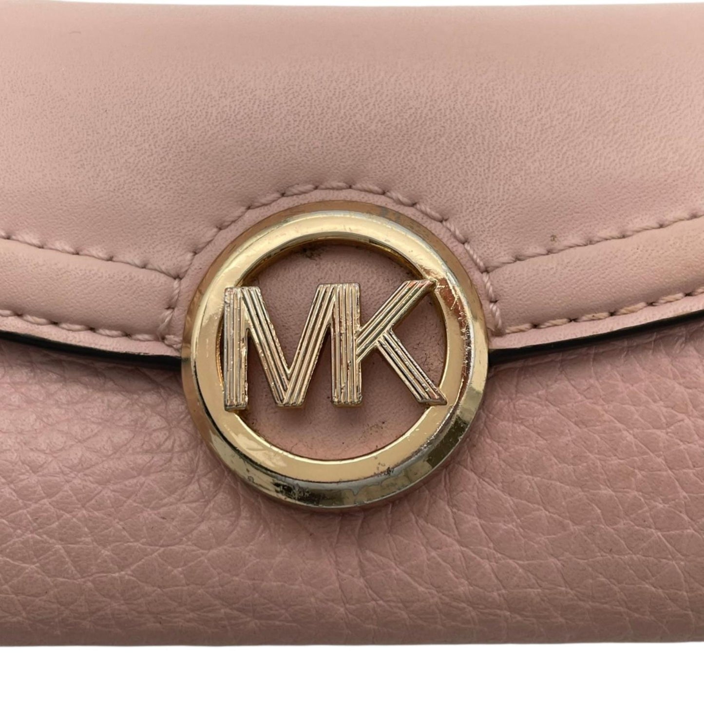マイケルコース Michael Kors キーケース 6連 レザー ピンク ゴールド金具 MKロゴ レディース エレガント コンパクト 良品 スタイリッシュ ブランドアイテム お洒落 上品 シンプル 実用的 普段使い デイリーユース 通勤 ファッション M5