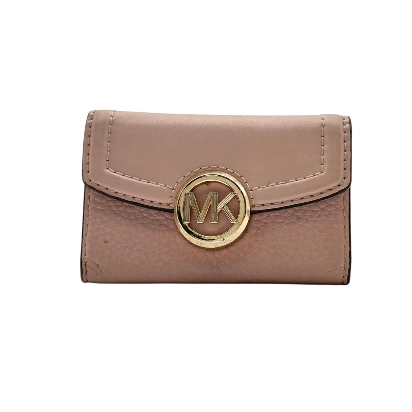 マイケルコース Michael Kors キーケース 6連 レザー ピンク ゴールド金具 MKロゴ レディース エレガント コンパクト 良品 スタイリッシュ ブランドアイテム お洒落 上品 シンプル 実用的 普段使い デイリーユース 通勤 ファッション M5