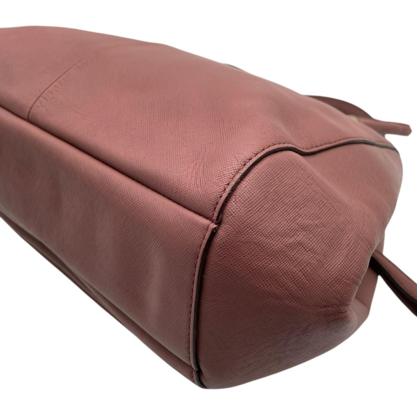 良品 コーチ COACH マディソン マデリン サッチェル サフィアーノレザー トートバッグ ショルダーバッグ 27854 ピンク シルバー金具 2WAY 肩掛け 大容量 A4収納可 エレガント フェミニン クラシック ヴィンテージ レディース 自立可 S69